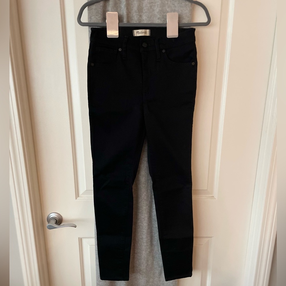 Madewell Black 10” High Rise Skinny Jeans
